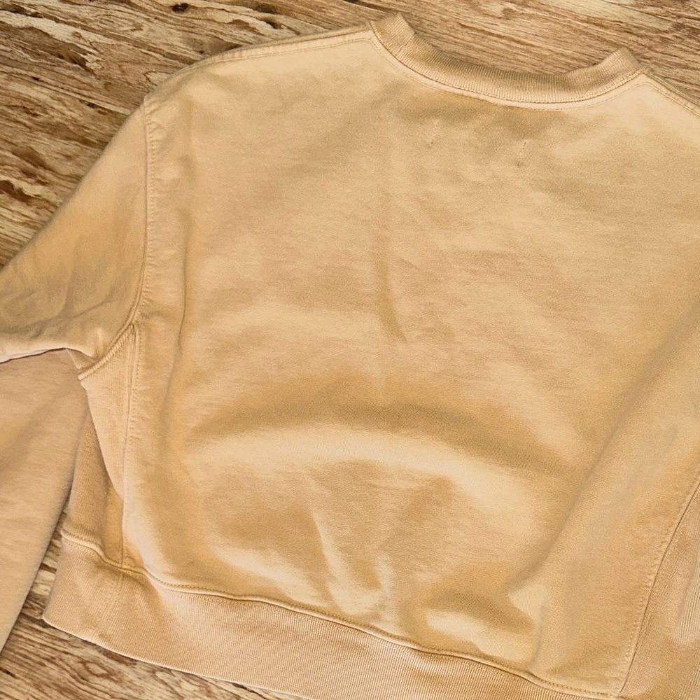 Mustard Yellow Crewneck Sweatshirt for Women XS Yellow Label - Picture 5 of 5